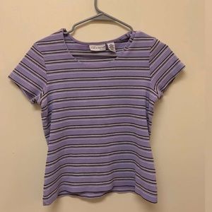 Purple Striped Shirt